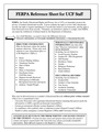 UCF ferpa reference sheet staff .pdf